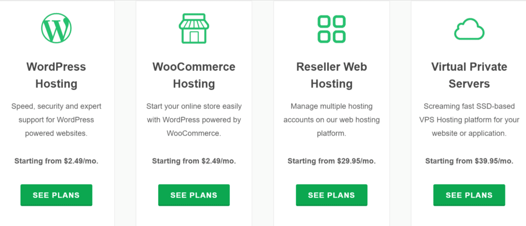 choose a hosting package